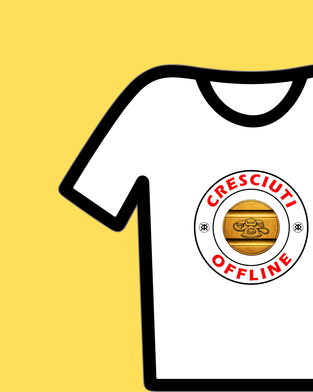 CRESCIUTI OFFLINE - T-SHIRT CRESCIUTI OFFLINE GETTONE